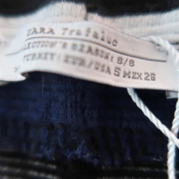 Zara Midi Striped Pencil Skirt Small - Picture 4 of 4